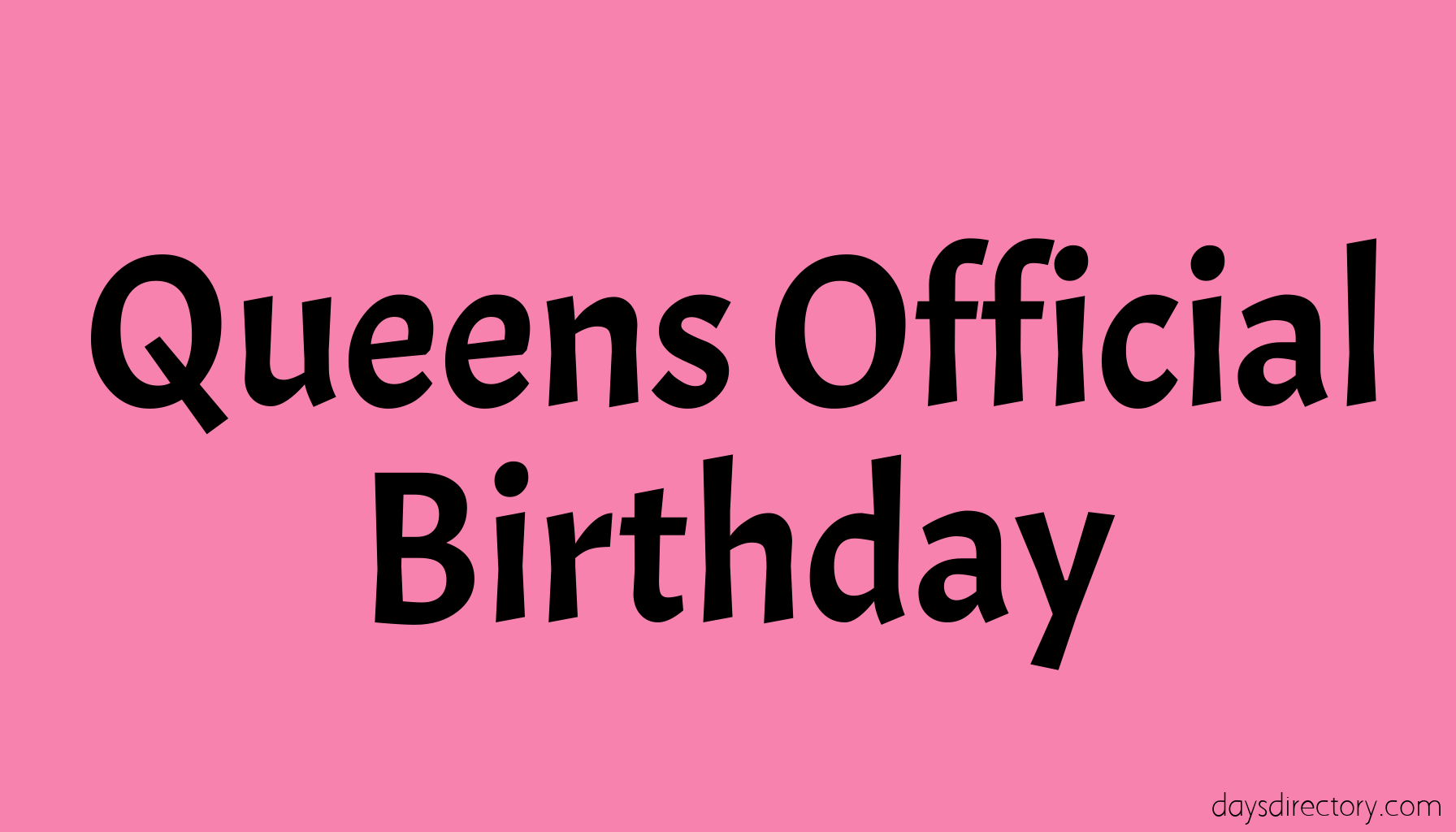 Queens Official Birthday