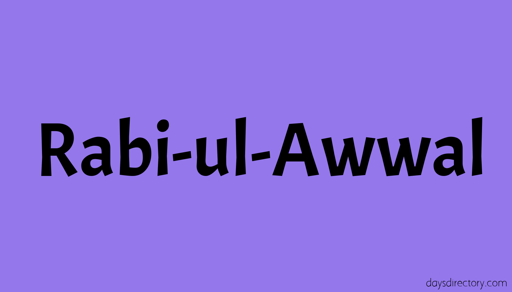 Rabi-ul-Awwal
