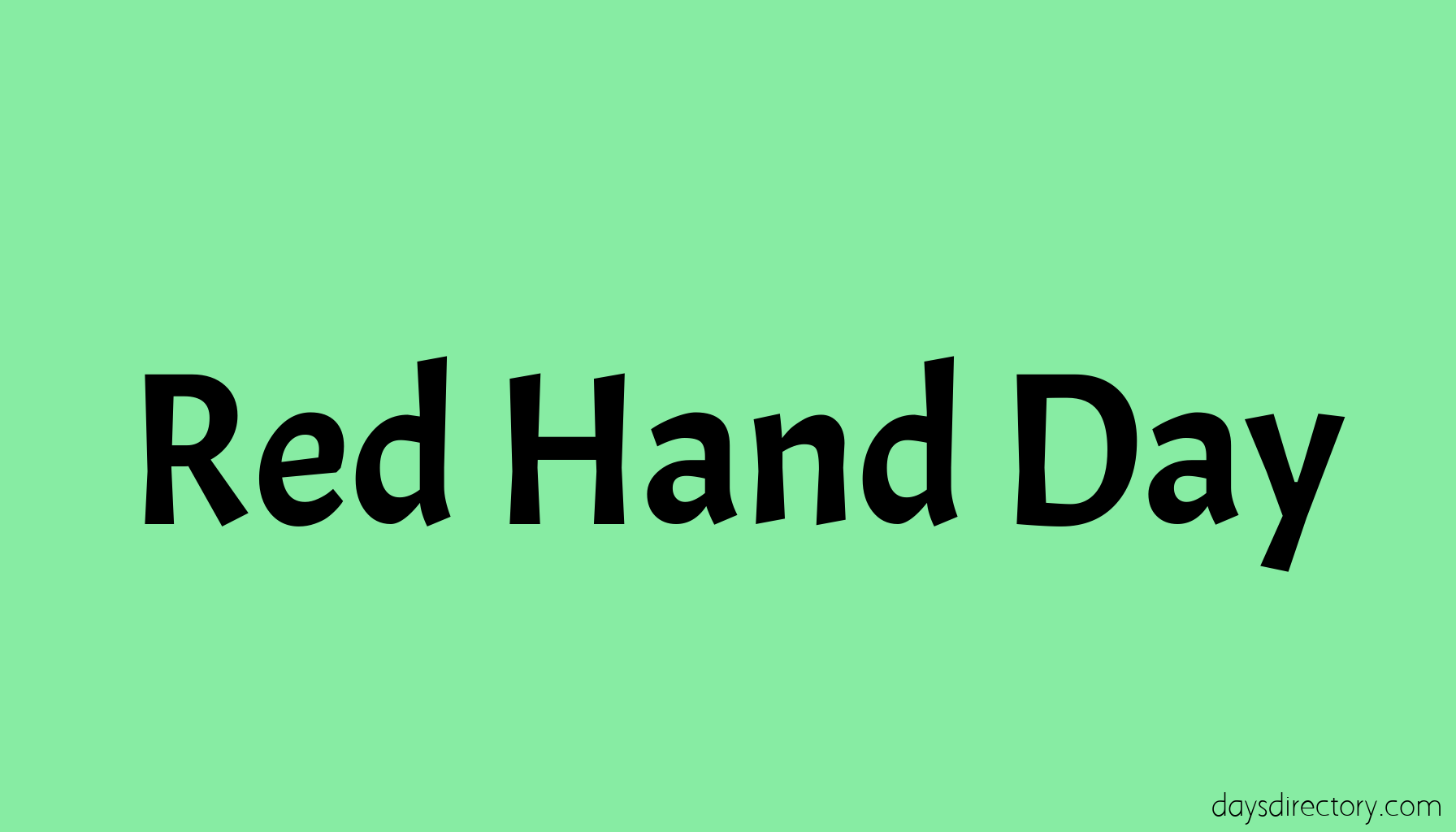 Red Hand Day