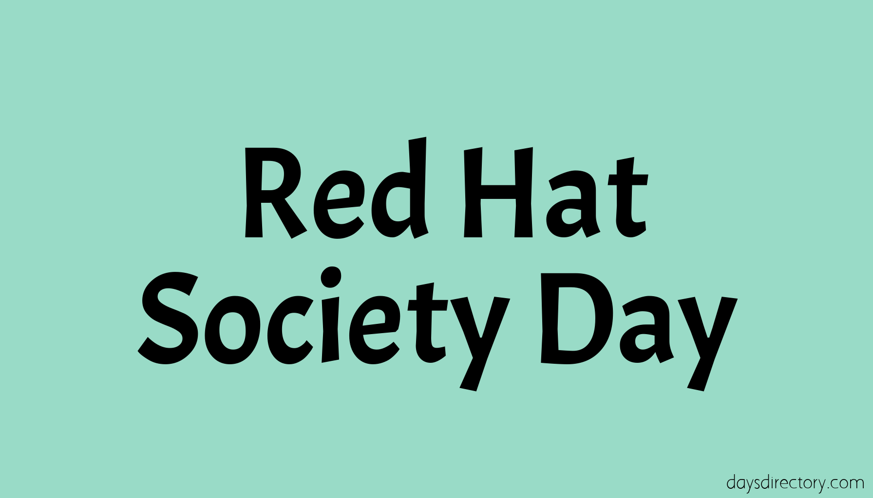 Red Hat Society Day