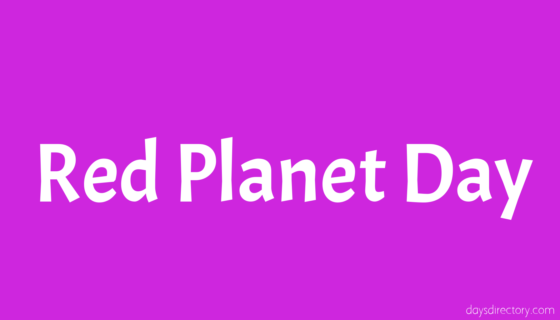 Red Planet Day
