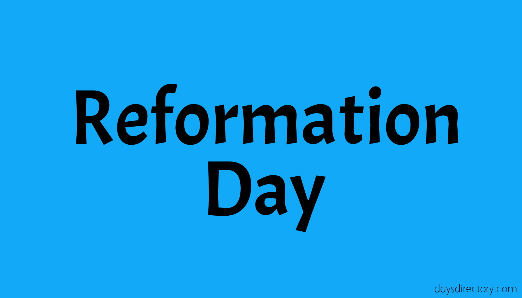 Reformation Day