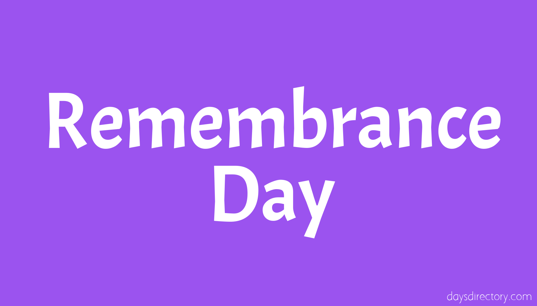 Remembrance Day