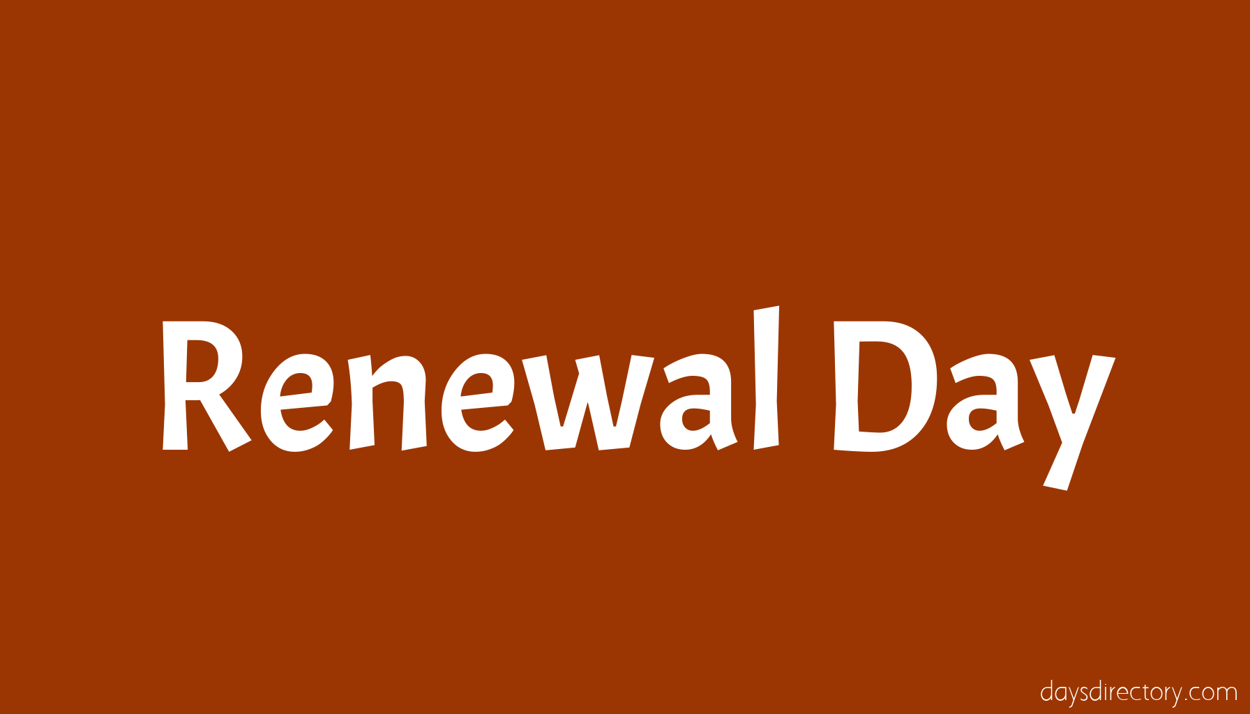Renewal Day