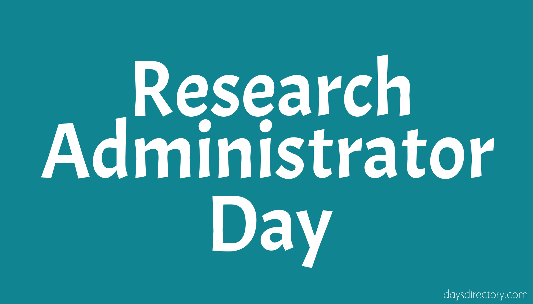 Research Administrator Day