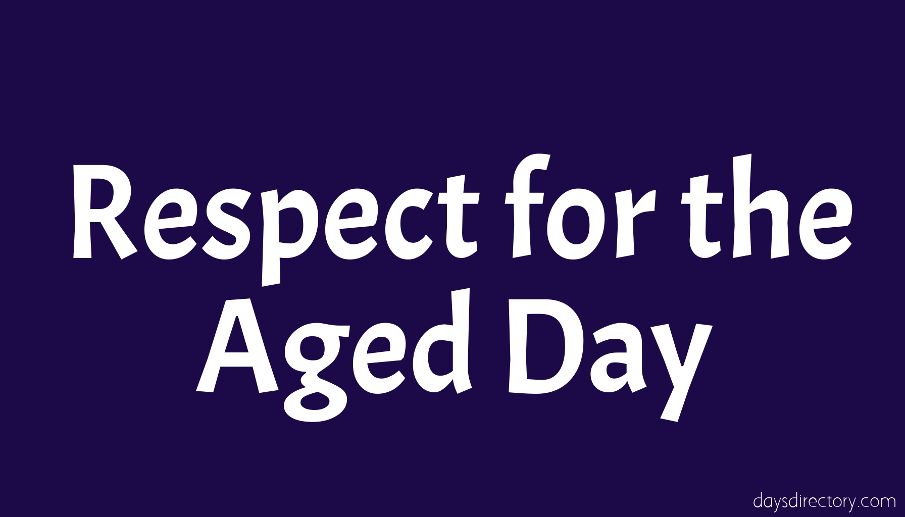 Respect for the Aged Day