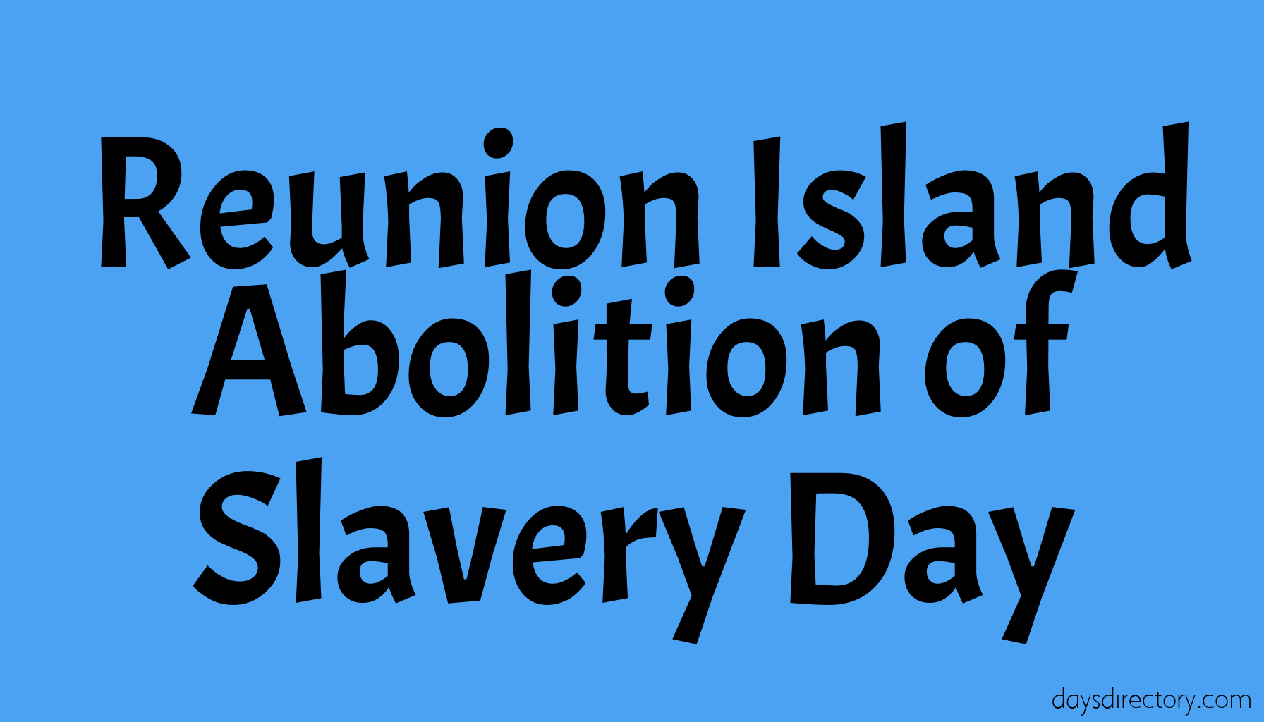 Reunion Island Abolition of Slavery Day
