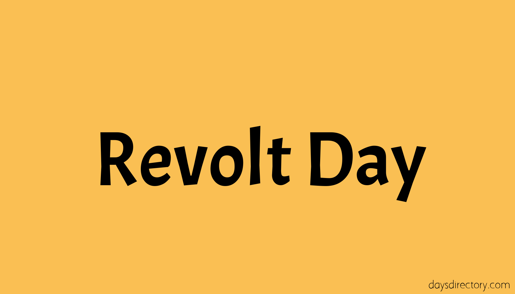 Revolt Day