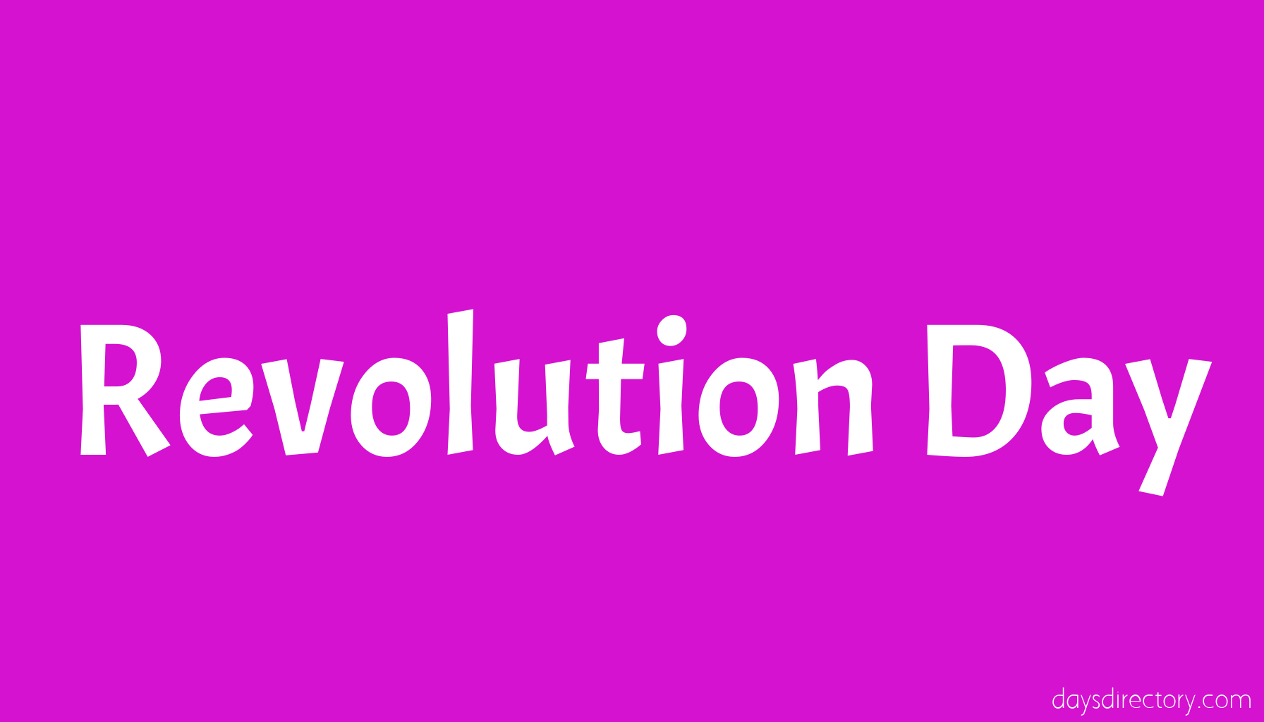 Revolution Day