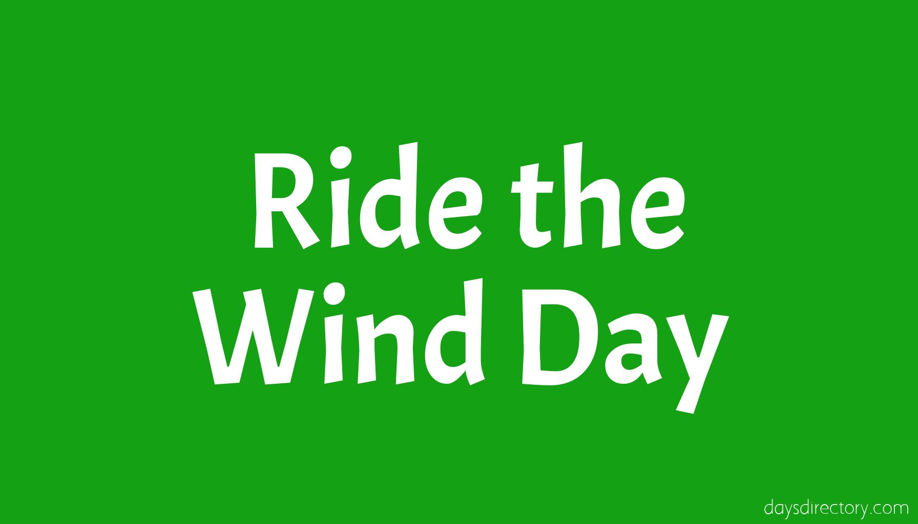 Ride the Wind Day