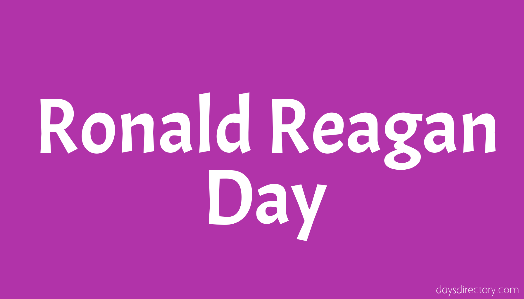 Ronald Reagan Day