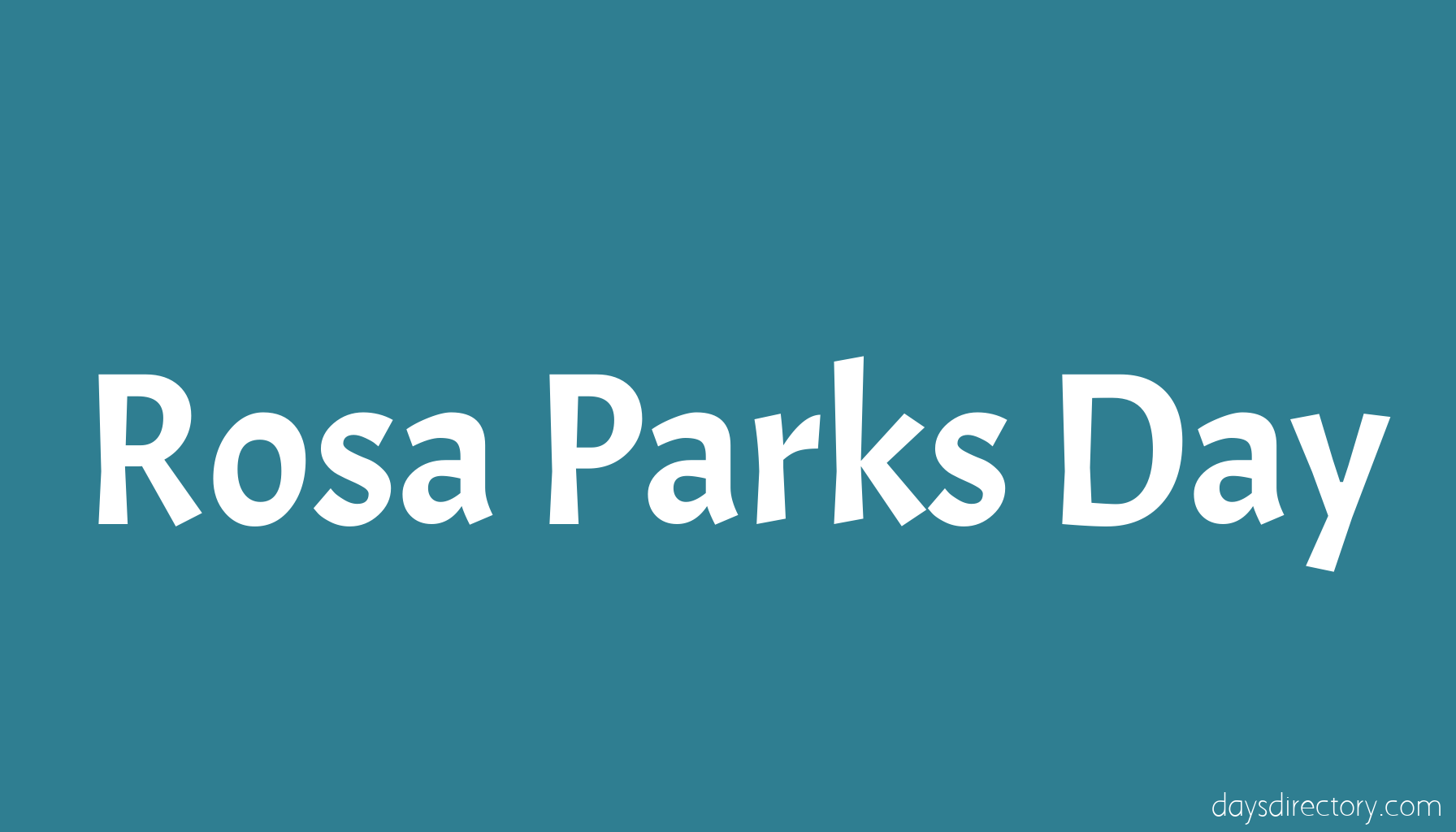 Rosa Parks Day