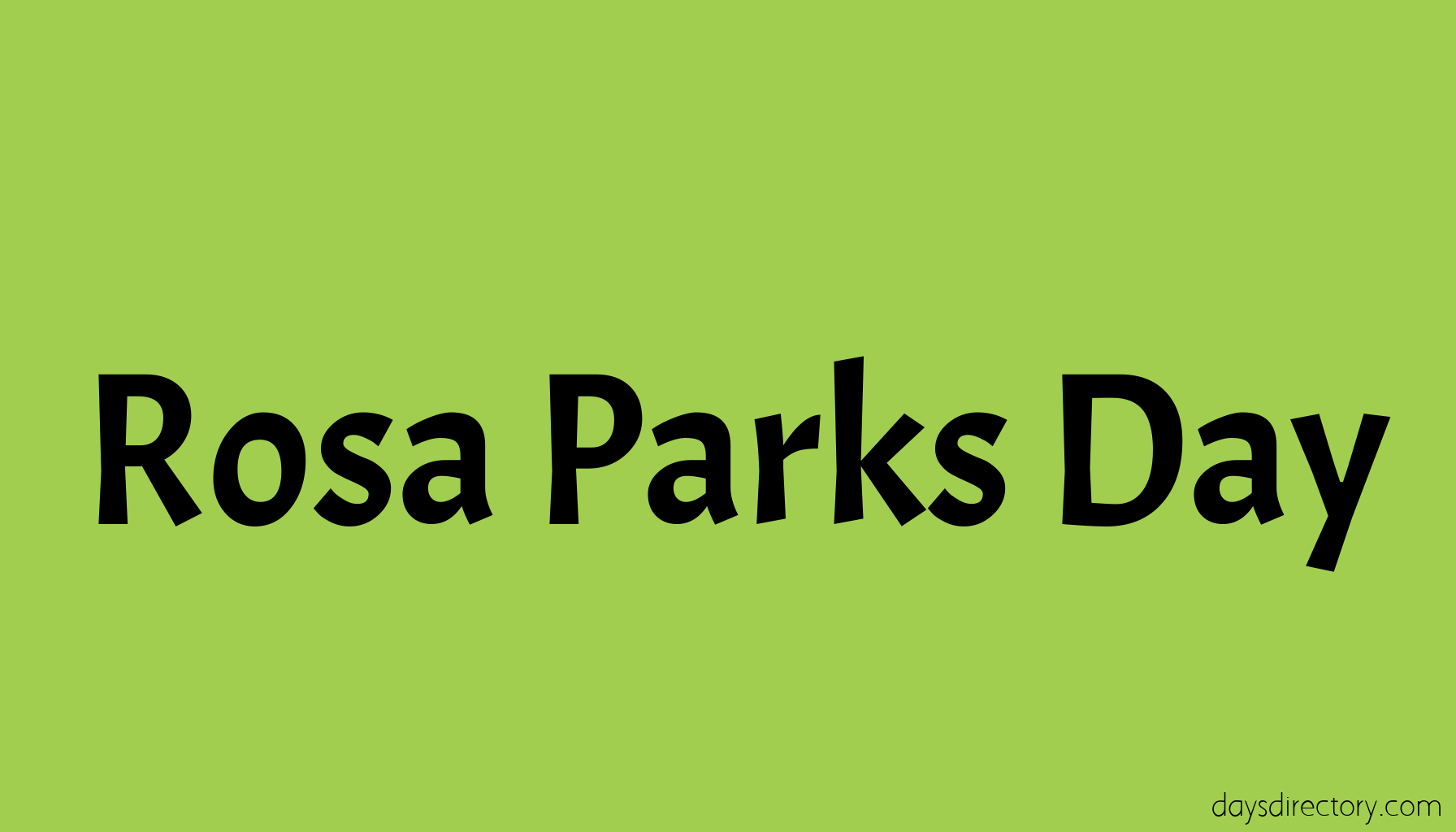 Rosa Parks Day