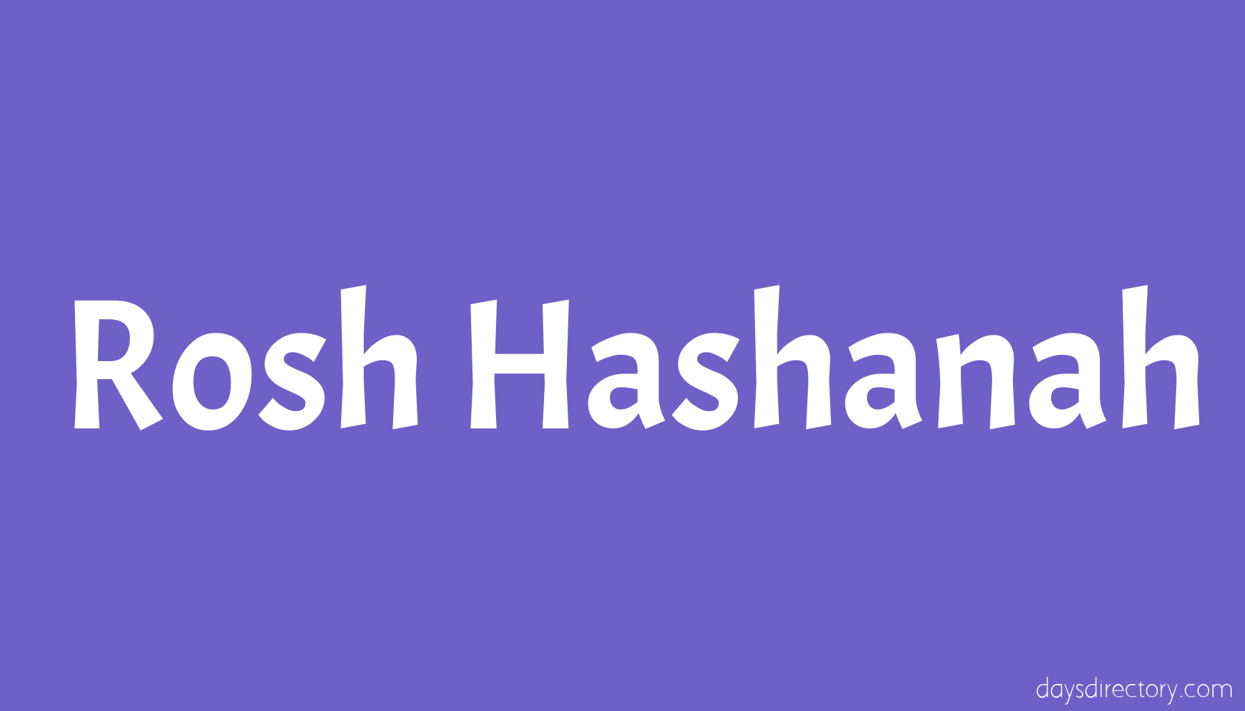 Rosh Hashanah