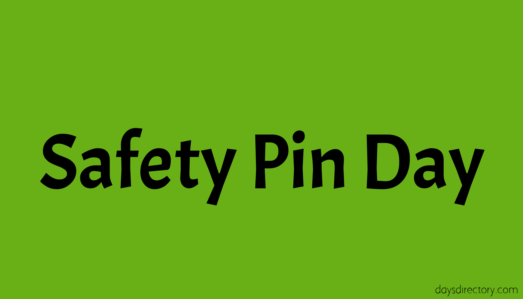 Safety Pin Day
