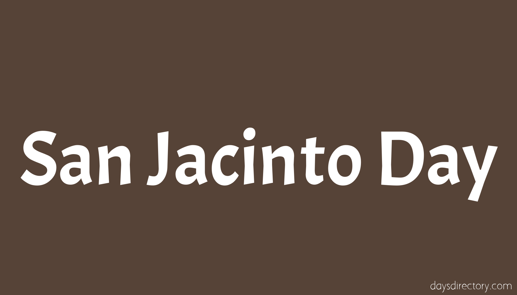 San Jacinto Day