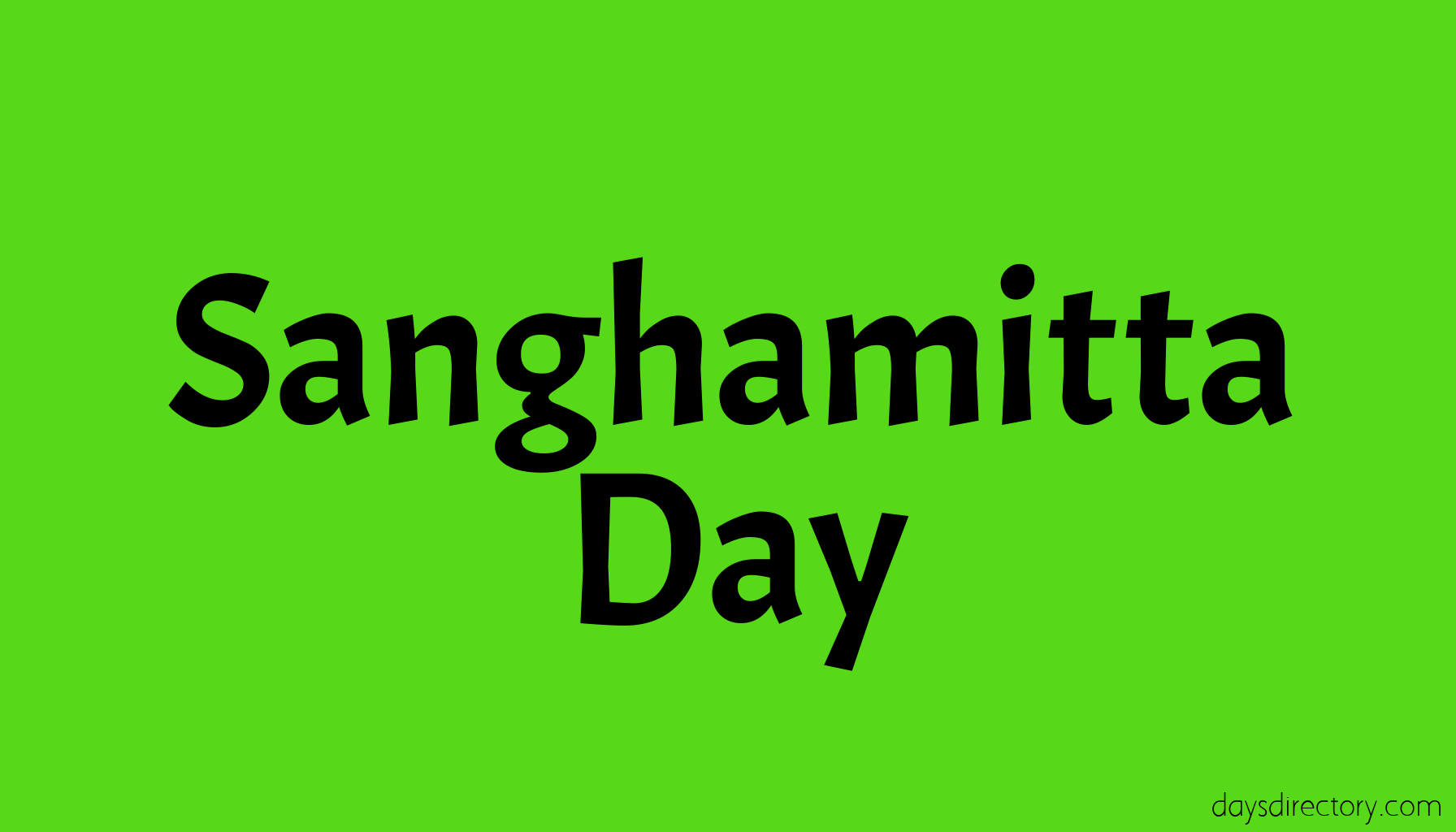 Sanghamitta Day