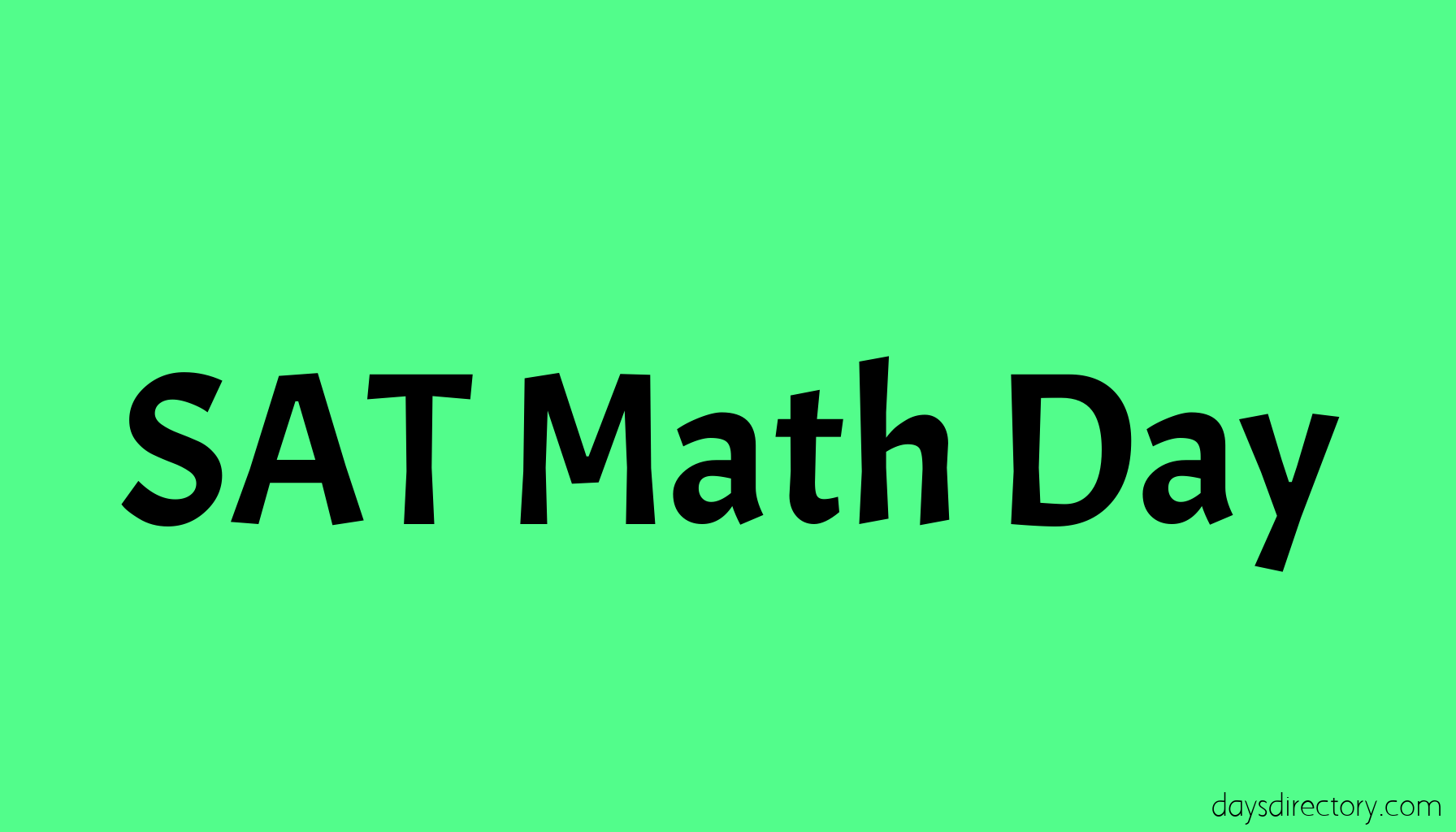 SAT Math Day