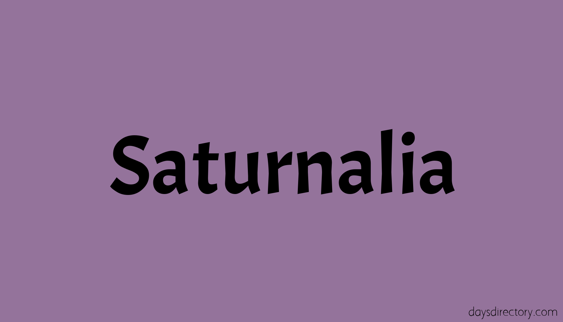 Saturnalia