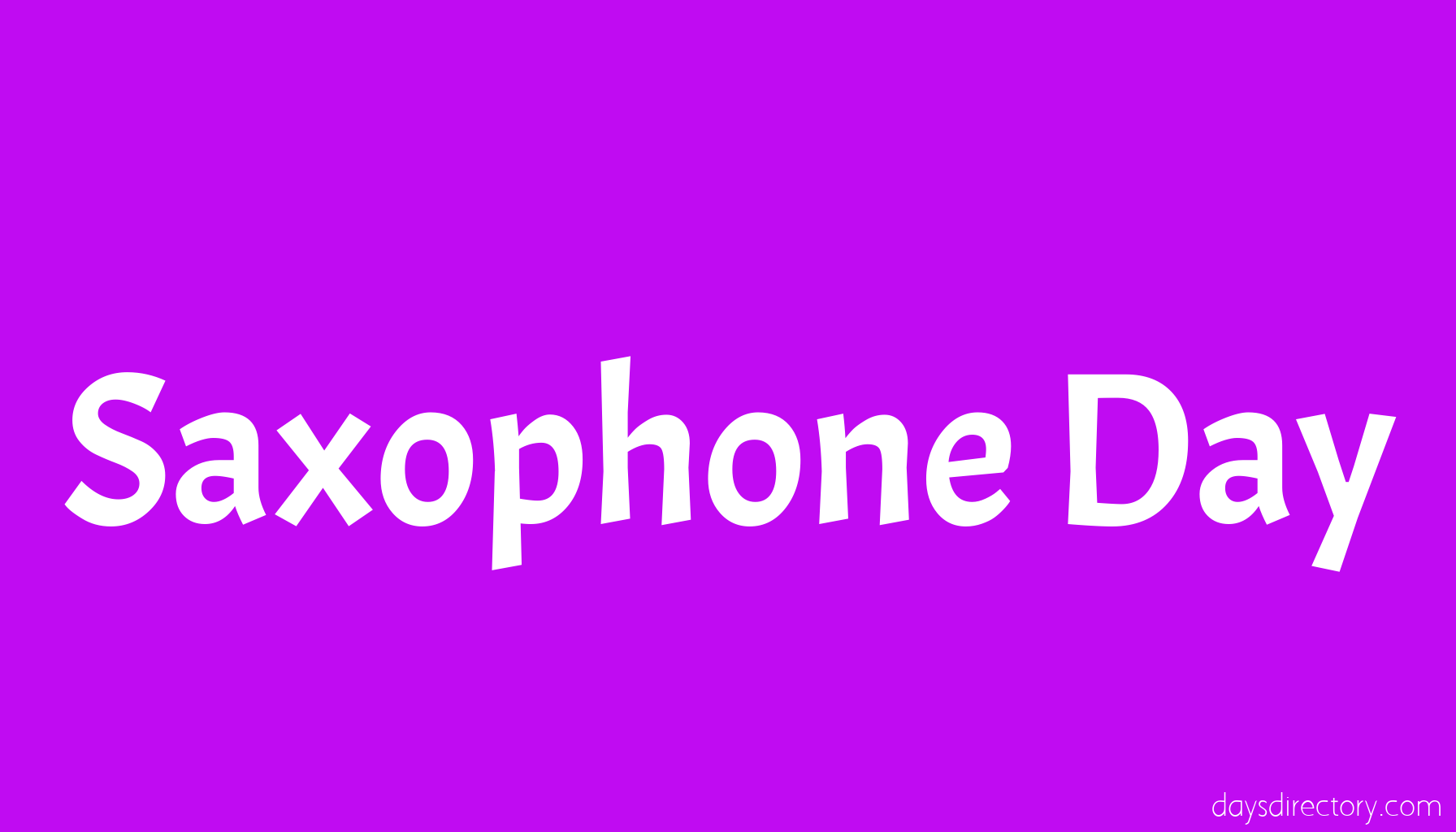 Saxophone Day