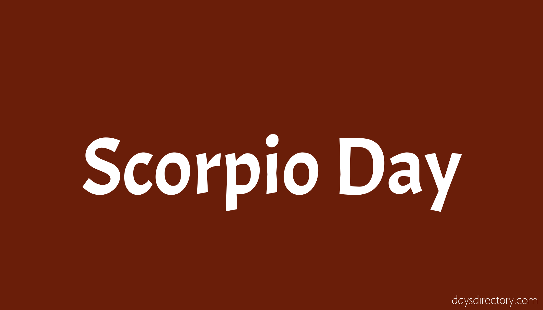 Scorpio Day