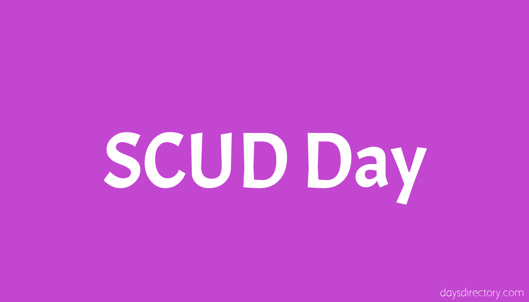 SCUD Day