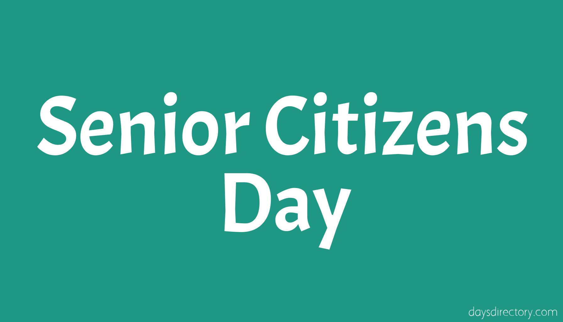 Senior Citizens Day