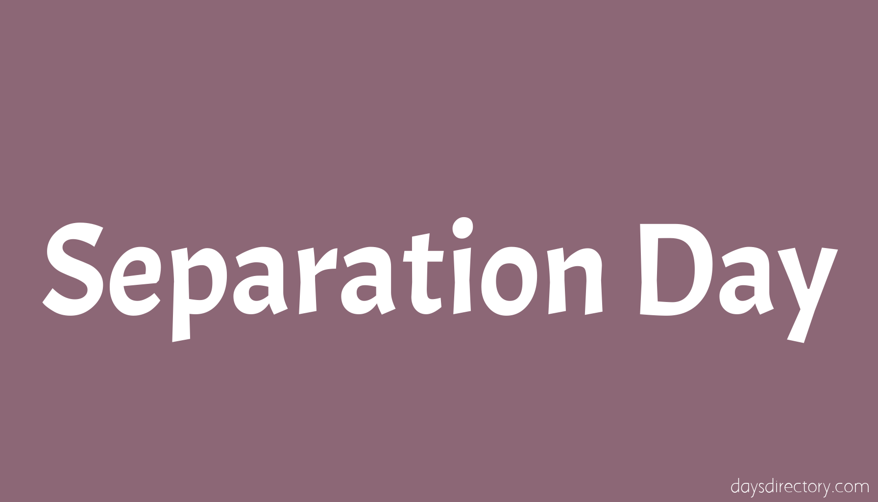 Separation Day
