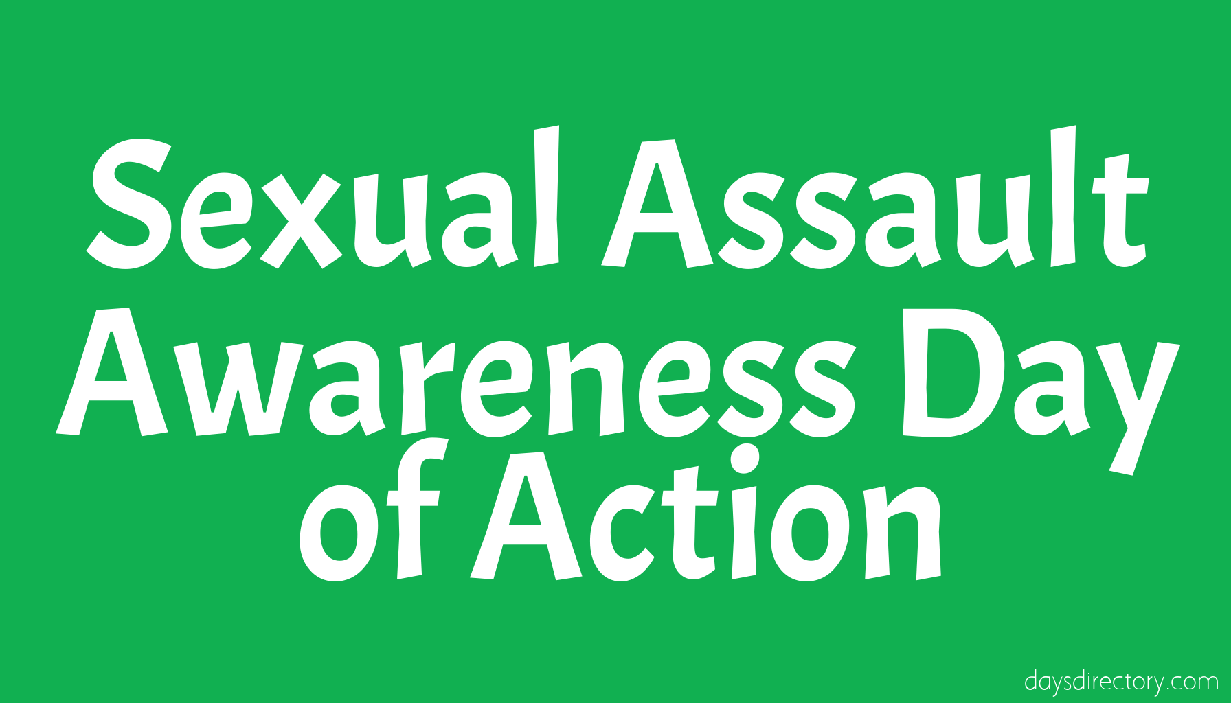 Sexual Assault Awareness Day of Action