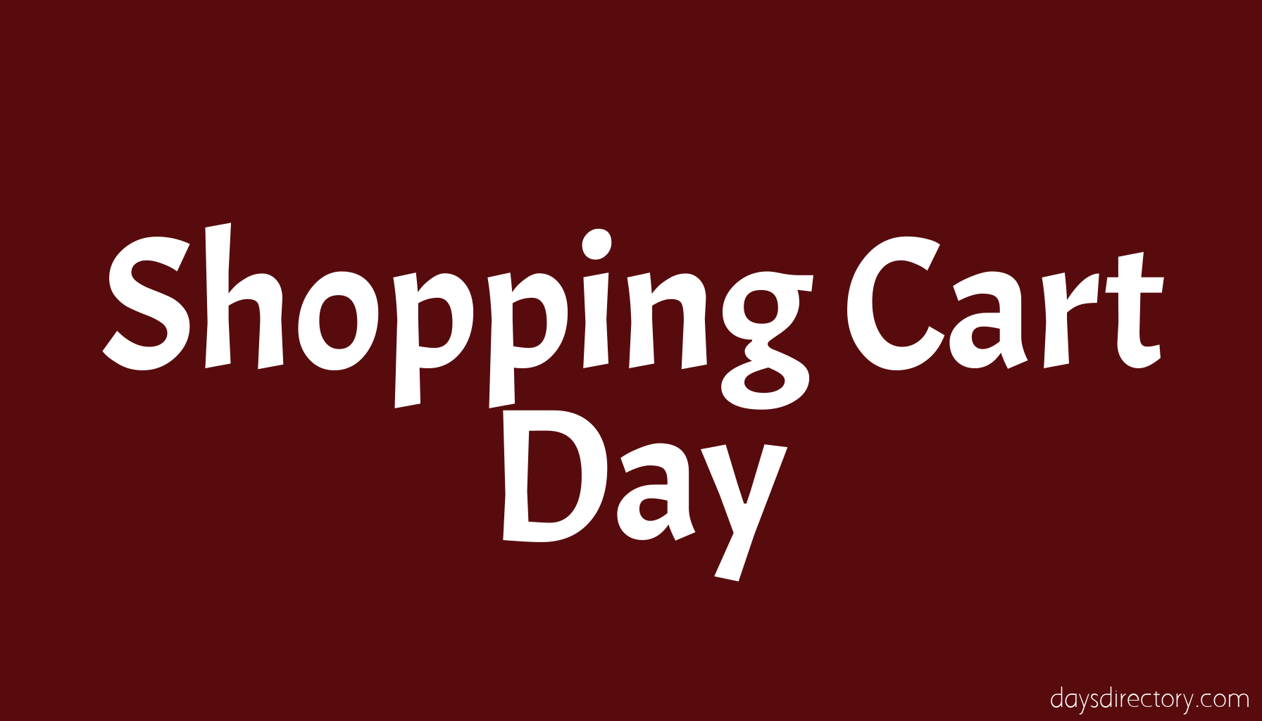 Shopping Cart Day