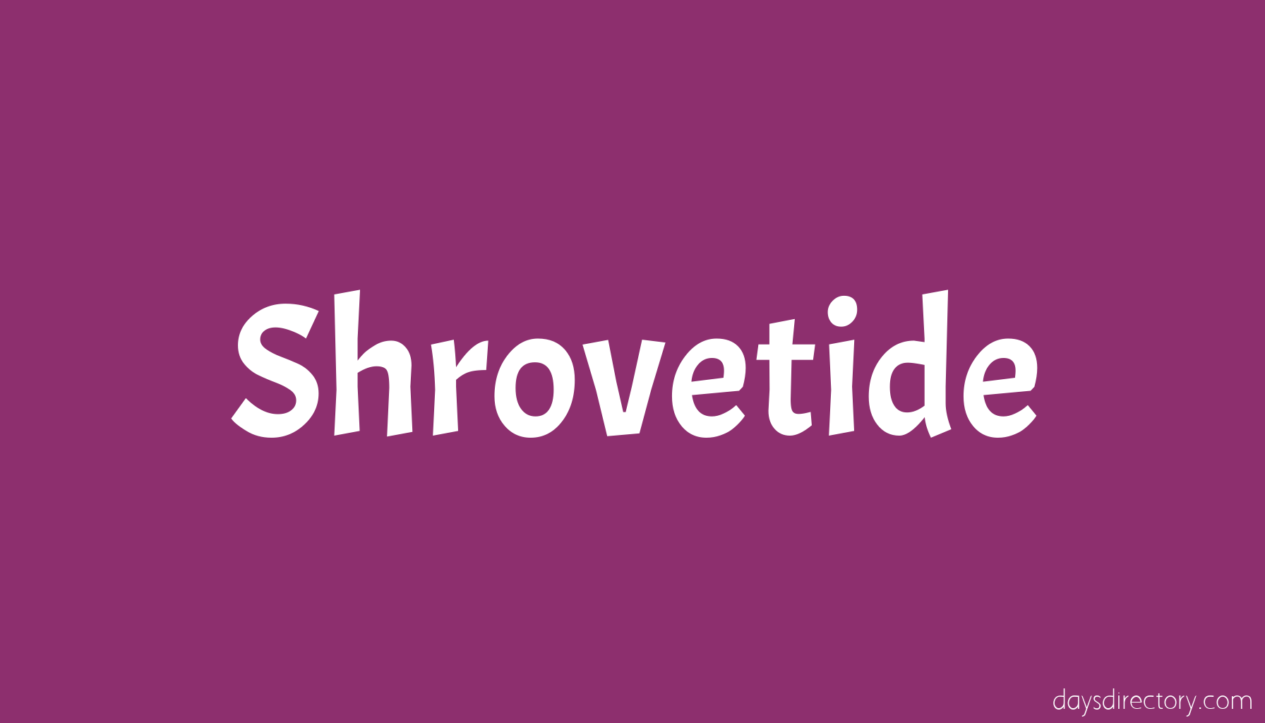 Shrovetide