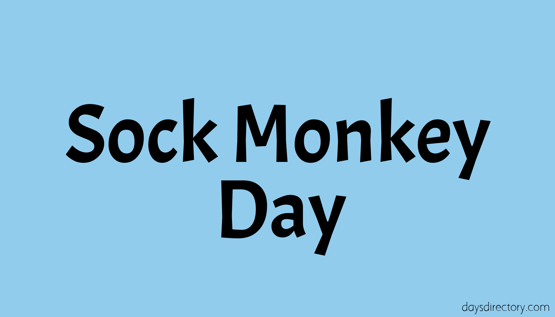 Sock Monkey Day