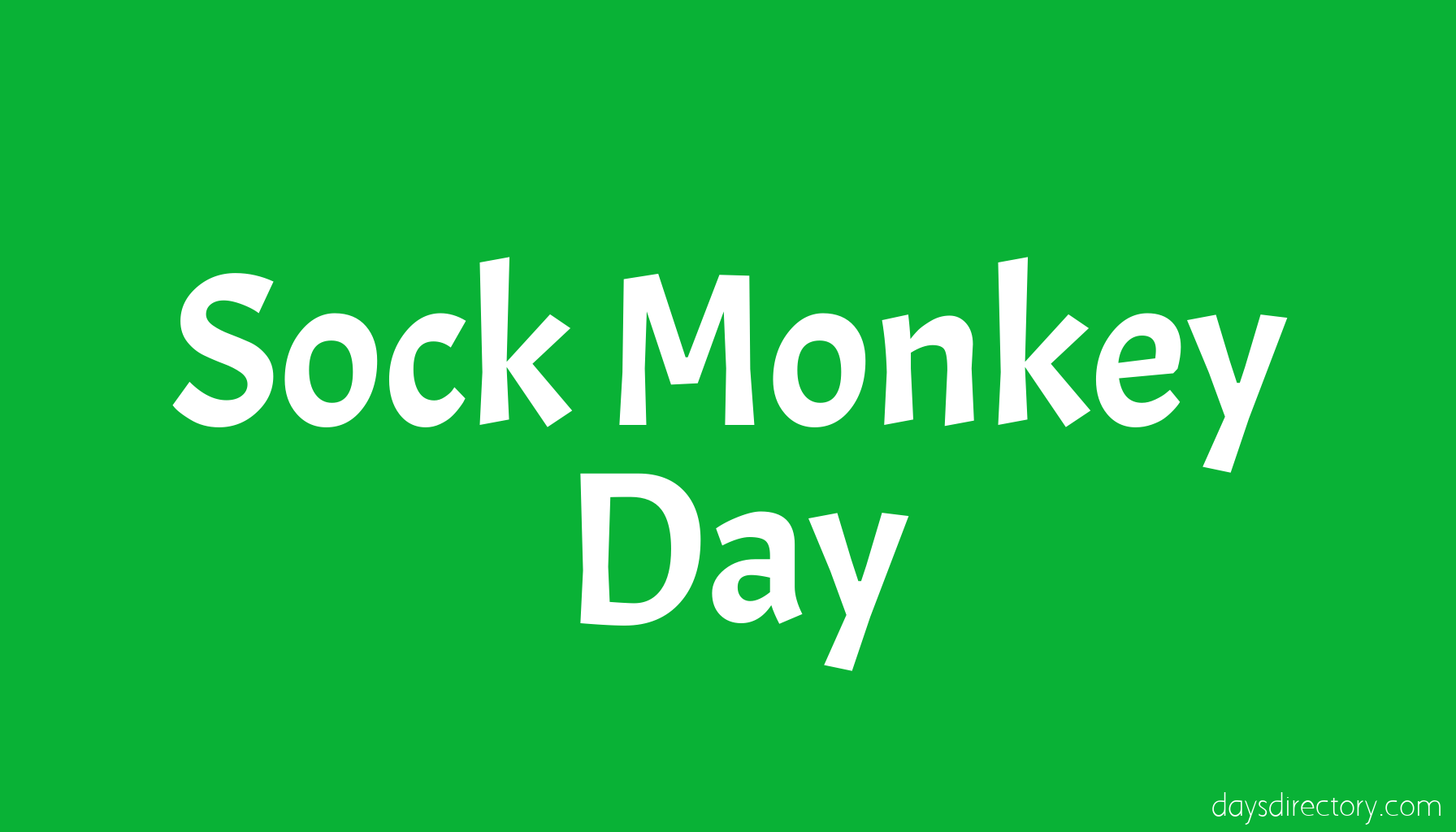 Sock Monkey Day