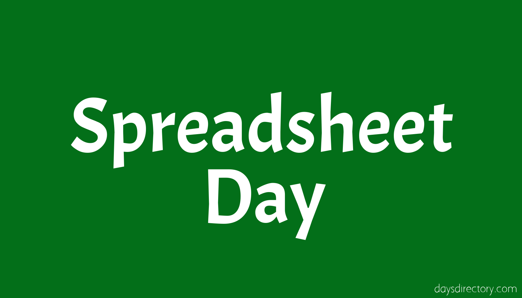 Spreadsheet Day