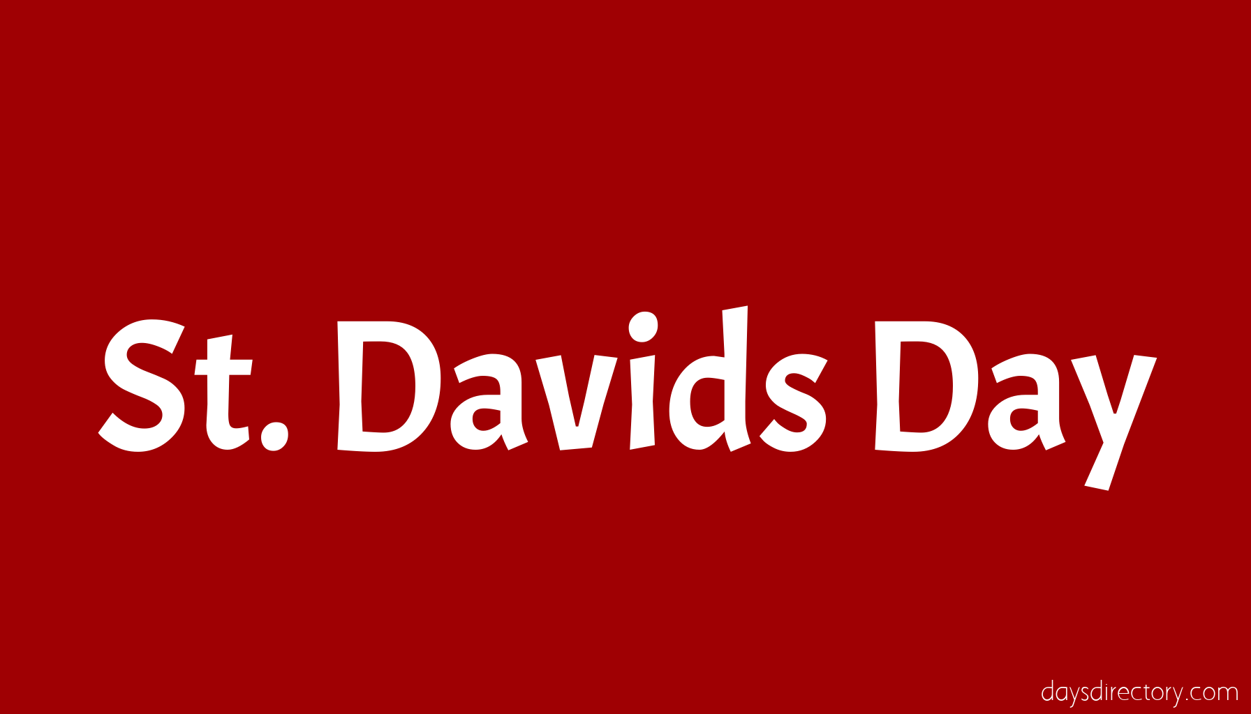 St. Davids Day