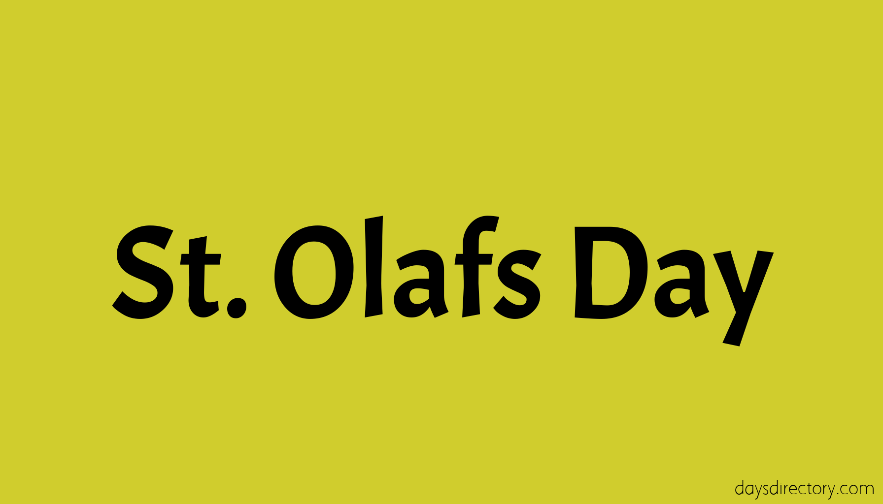 St. Olafs Day