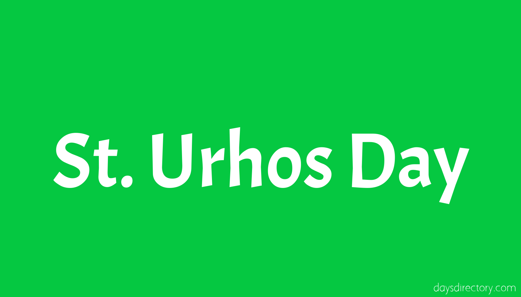 St. Urhos Day
