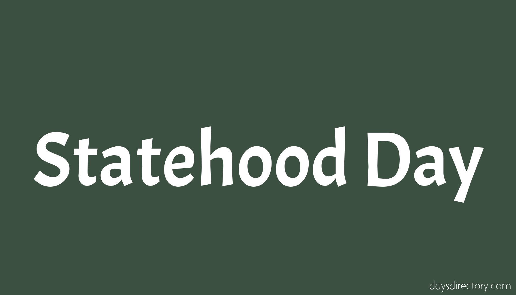 Statehood Day
