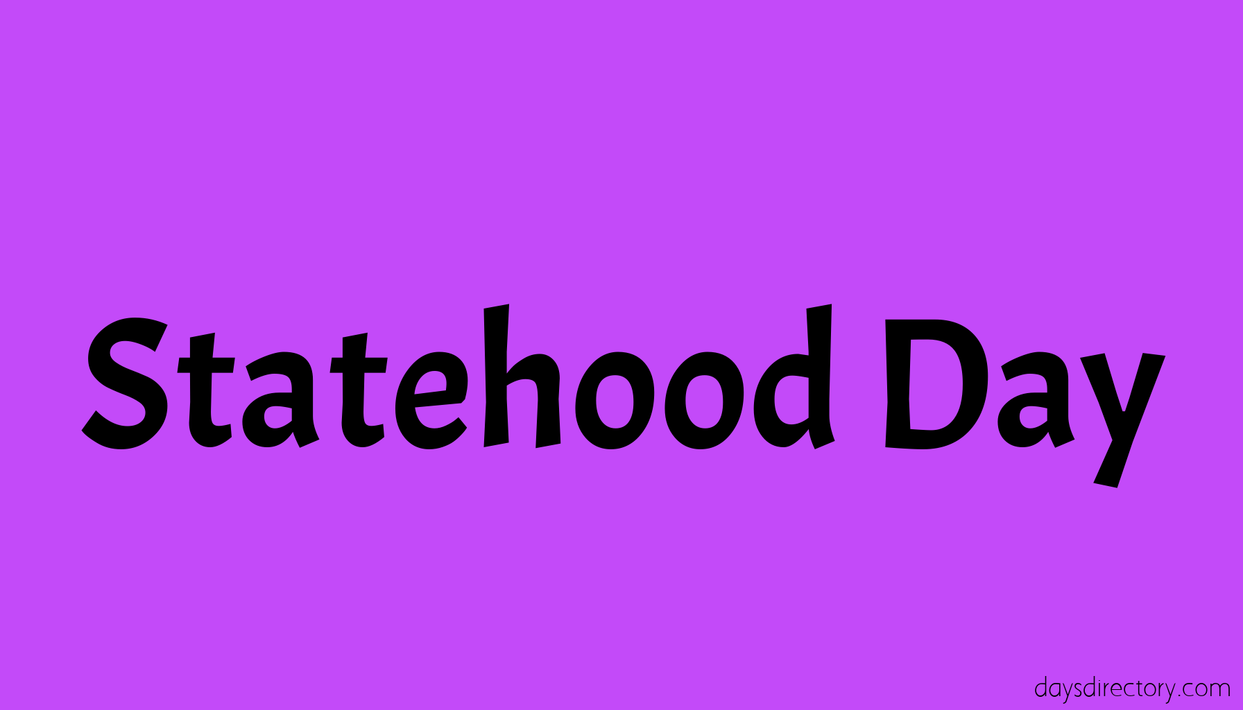 Statehood Day
