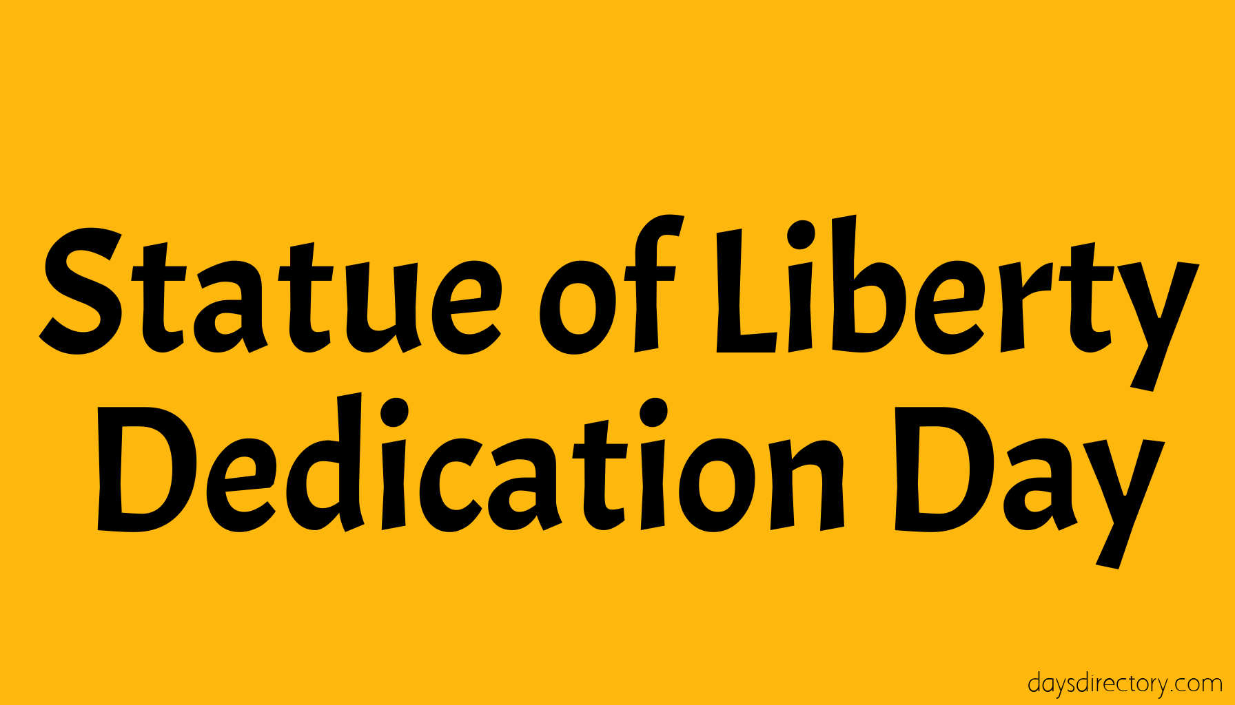 Statue of Liberty Dedication Day
