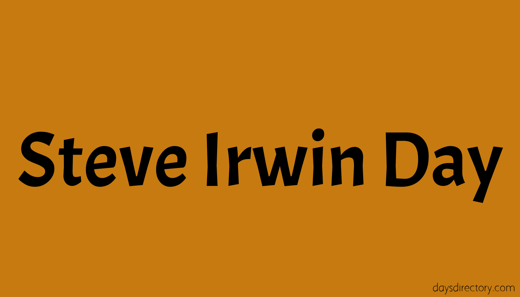 Steve Irwin Day