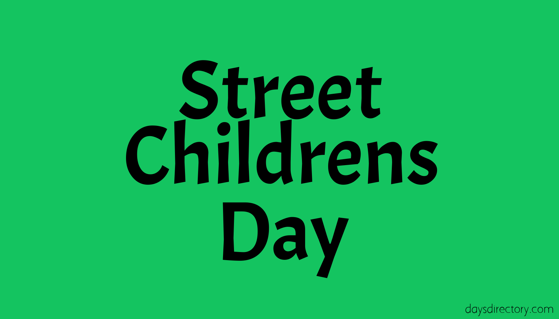 Street Childrens Day