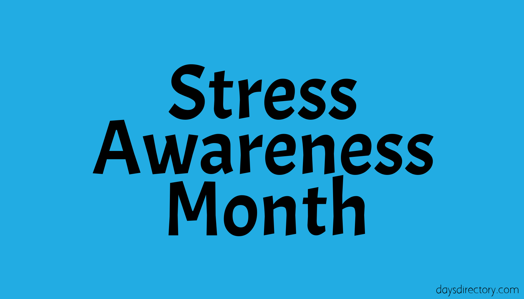 Stress Awareness Month