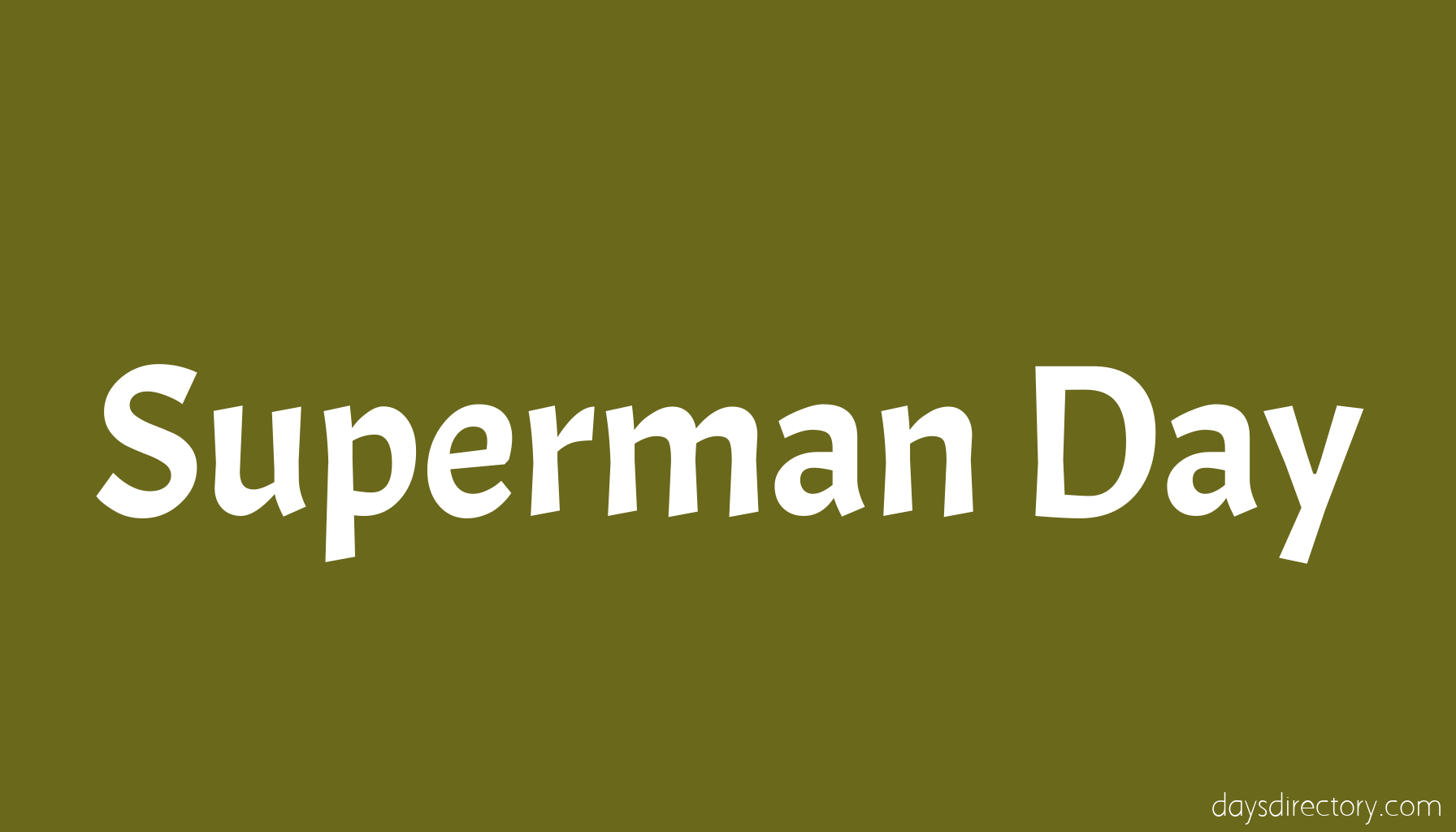 Superman Day