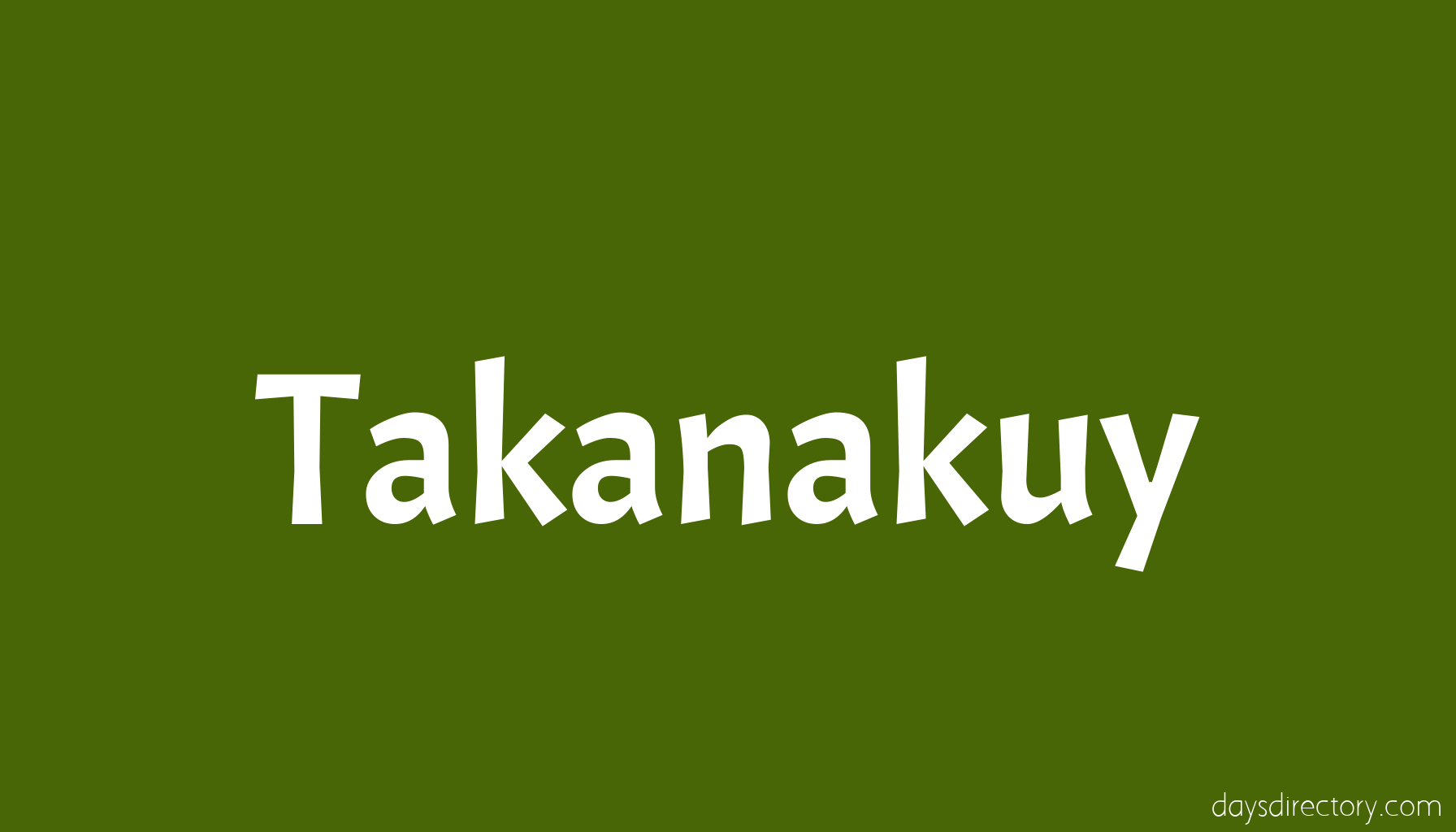 Takanakuy