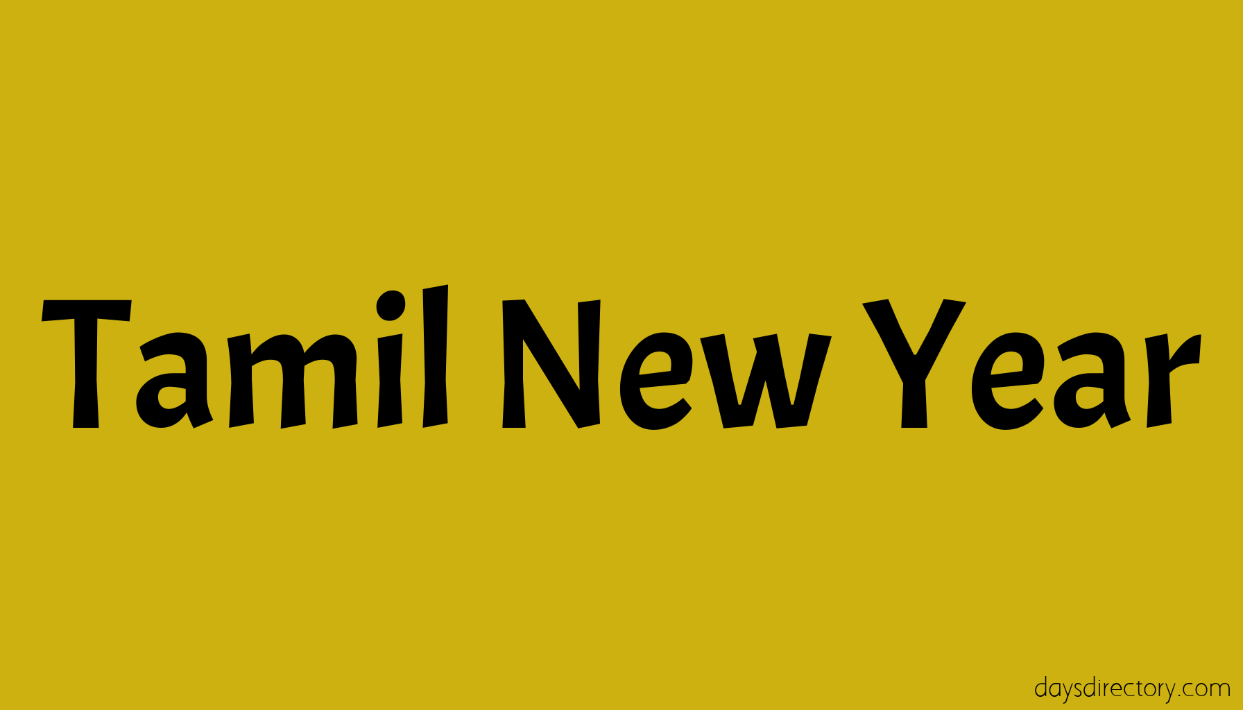 Tamil New Year