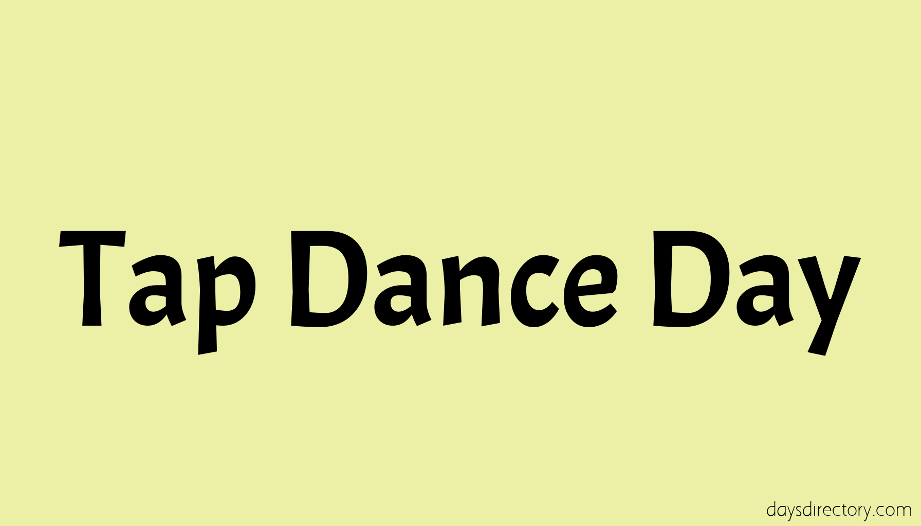 Tap Dance Day