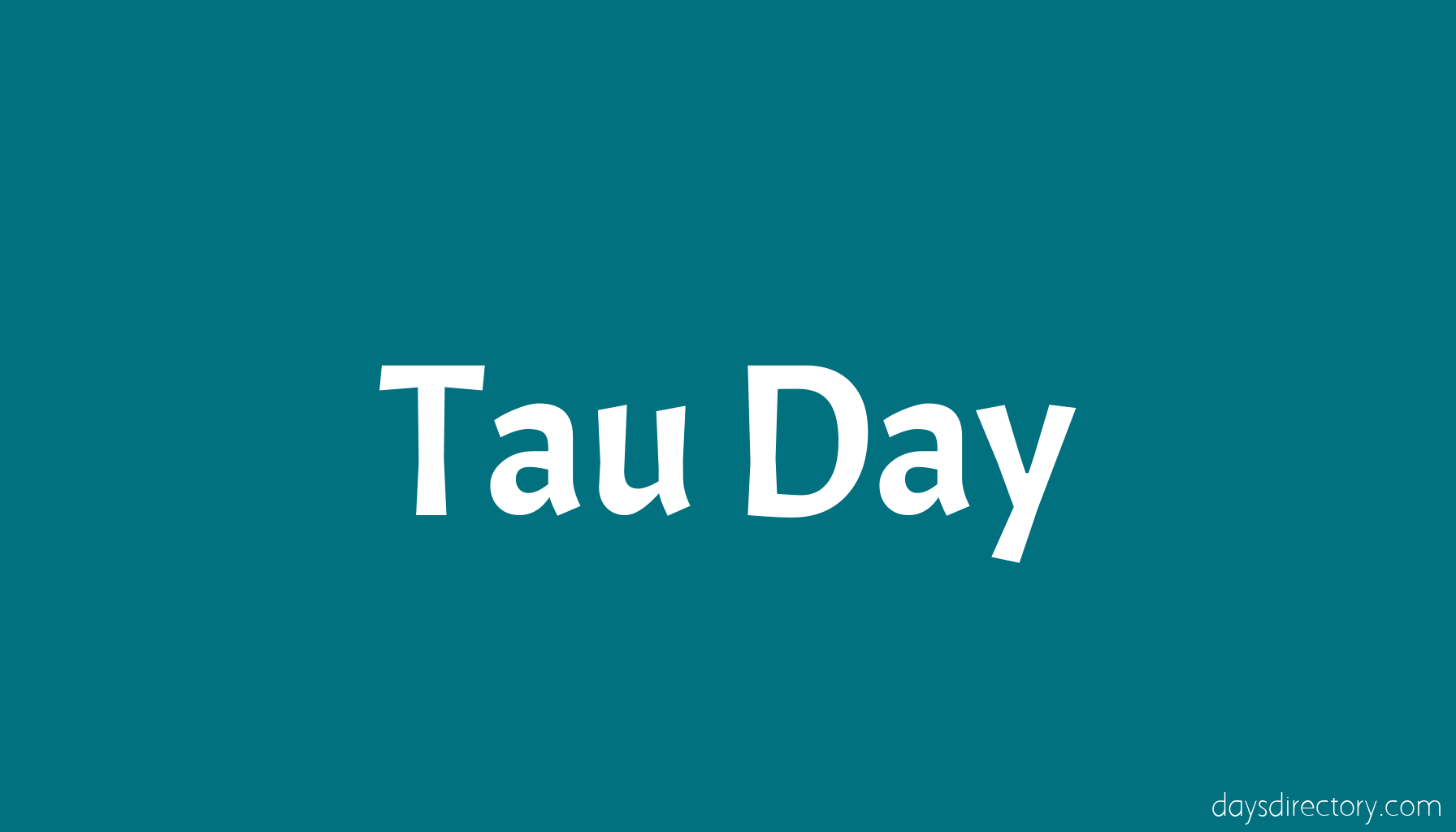 Tau Day