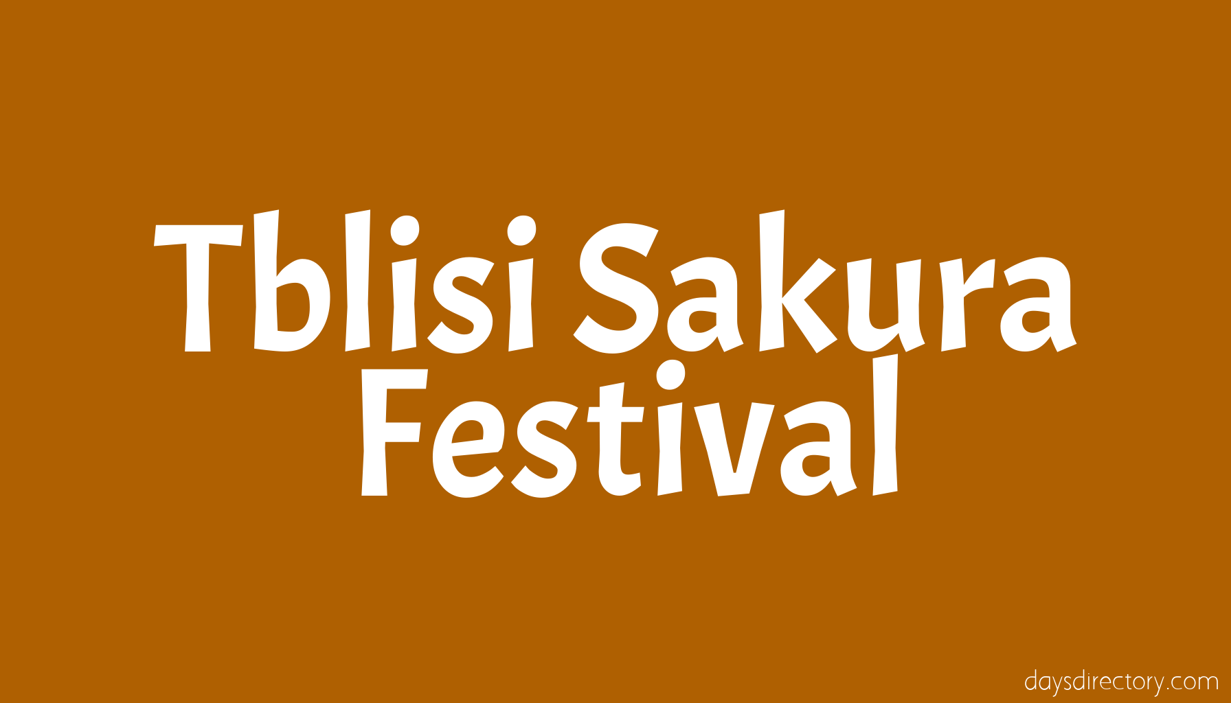 Tblisi Sakura Festival