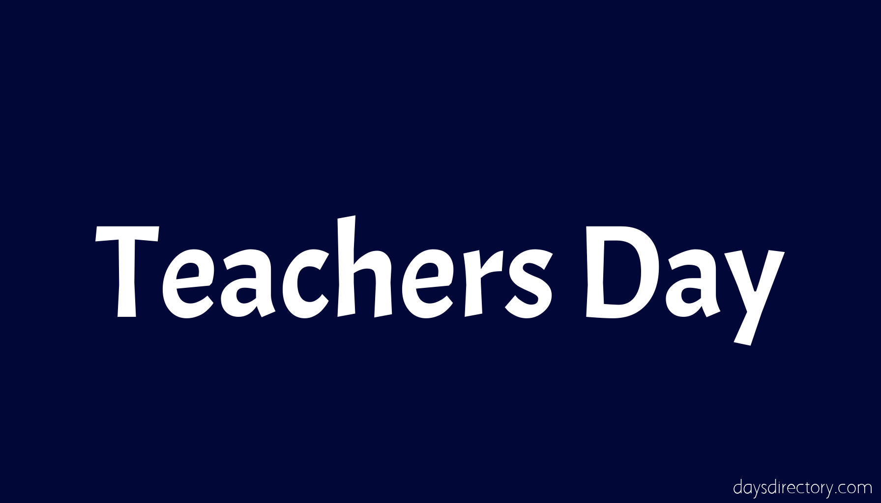 Teachers Day